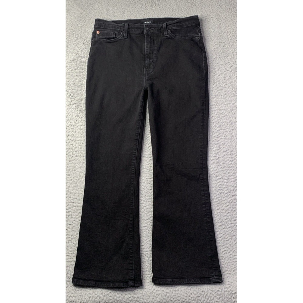 Hudson Jeans Womens Size 31 Blair High Rise Boot Cut Cropped Black Mid Rise Jean